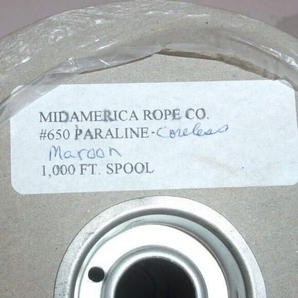 NEW MAROON 550 CORD PARACORD NYLON PARALINE CORE IN/CORELESS - Picture 12 of 12